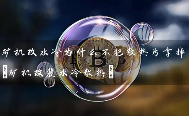 矿机改水冷为什么不把散热片拿掉(矿机改装水冷散热)