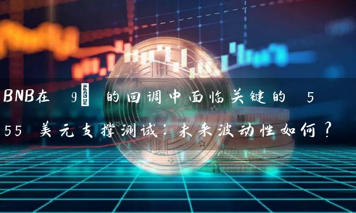 BNB在 9% 的回调中面临关键的 555 美元支撑测试：未来波动性如何？
