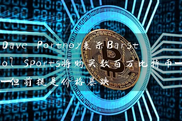 Dave Portnoy表示Barstol Sports将购买数百万比特币——但前提是价格暴跌