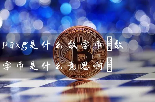 paxg是什么数字币(数字币是什么意思啊)