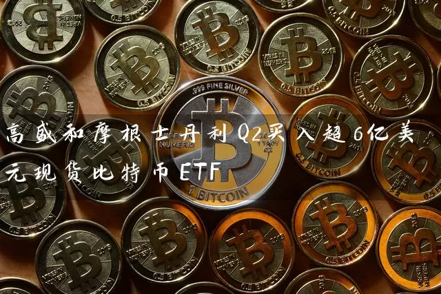 高盛和摩根士丹利Q2买入超6亿美元现货比特币ETF