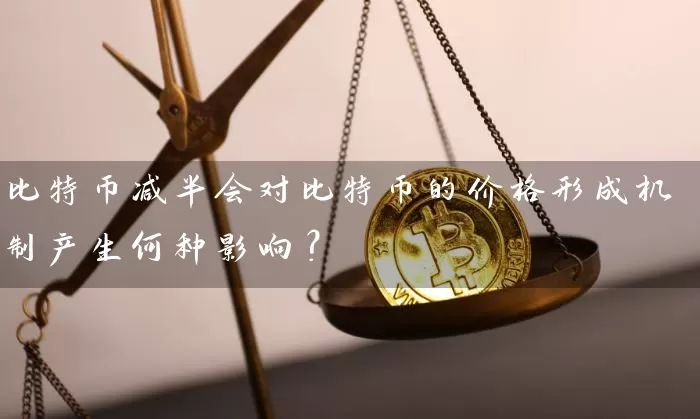 比特币减半会对比特币的价格形成机制产生何种影响？