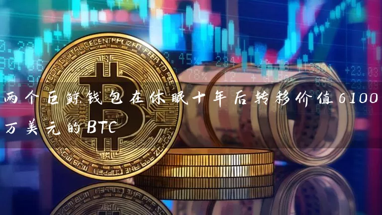 两个巨鲸钱包在休眠十年后转移价值6100万美元的BTC
