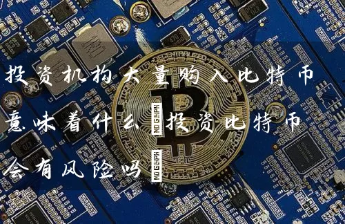 投资机构大量购入比特币意味着什么(投资比特币会有风险吗)