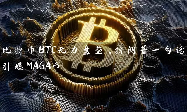 比特币BTC无力盘整,特朗普一句话引爆MAGA币