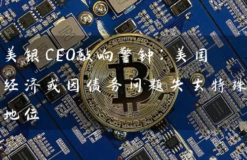 美银CEO敲响警钟：美国经济或因债务问题失去特殊地位
