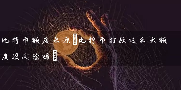 比特币额度来源(比特币打款这么大额度没风险吗)