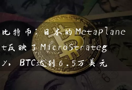 比特币：日本的Metaplanet反映了MicroStrategy，BTC达到6.5万美元
