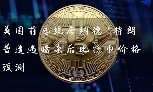 美国前总统唐纳德·特朗普遭遇暗杀后比特币价格预测
