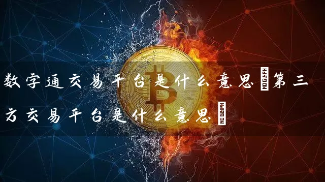 数字通交易平台是什么意思(第三方交易平台是什么意思)