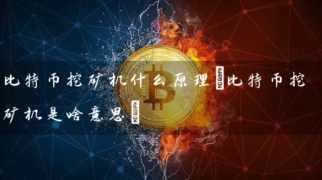 比特币挖矿机什么原理(比特币挖矿机是啥意思)