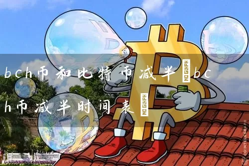 bch币和比特币减半(bch币减半时间表)