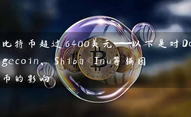 比特币超过6400美元——以下是对Dogecoin、Shiba Inu等模因币的影响