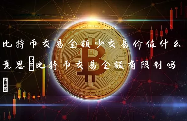 比特币交易金额少交易价值什么意思(比特币交易金额有吗)