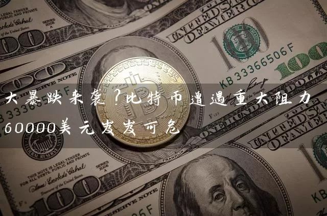 大暴跌来袭？比特币遭遇重大阻力 60000美元岌岌可危