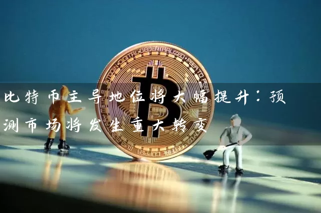 比特币主导地位将大幅提升：预测市场将发生重大转变