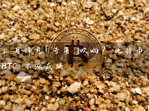 9 月降息「号角」吹响？ 比特币BTC 不涨反跌