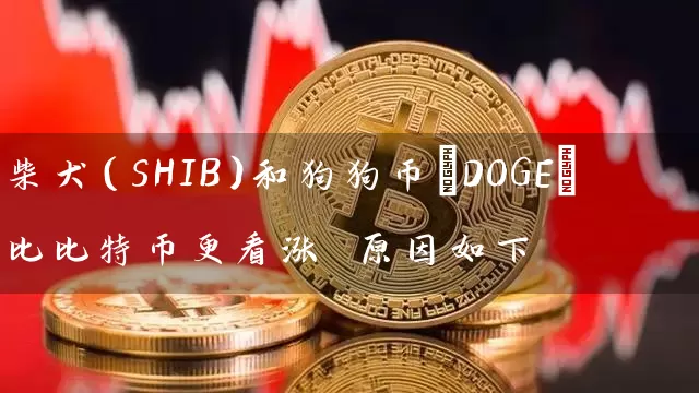 柴犬（SHIB）和狗狗币(DOGE)比比特币更看涨 原因如下