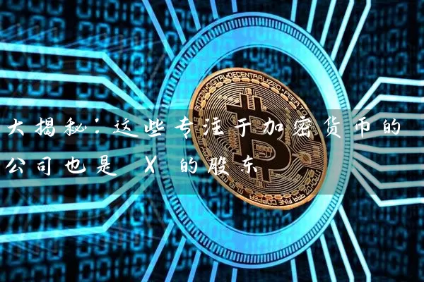 大揭秘：这些专注于加密货币的公司也是 X 的股东