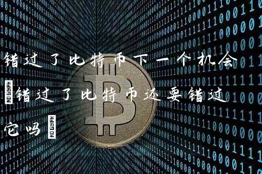 错过了比特币下一个机会(错过了比特币还要错过它吗)