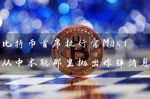 比特币首席执行官Maxi从中本聪那里抛出炸弹消息