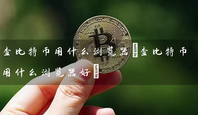 查比特币用什么浏览器(查比特币用什么浏览器好)