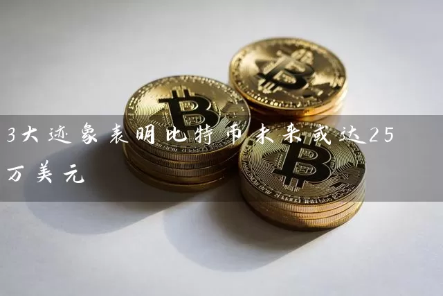 3大迹象表明比特币未来或达25万美元