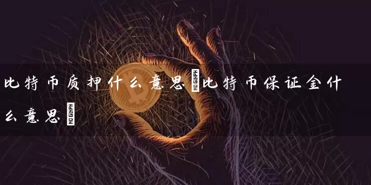 比特币质押什么意思(比特币保证金什么意思)