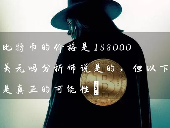 比特币的价格是188000美元吗分析师说是的，但以下是真正的可能性…