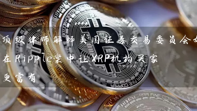 顶级律师解释美国证券交易委员会如何在Ripple案中让XRP机构买家更富有