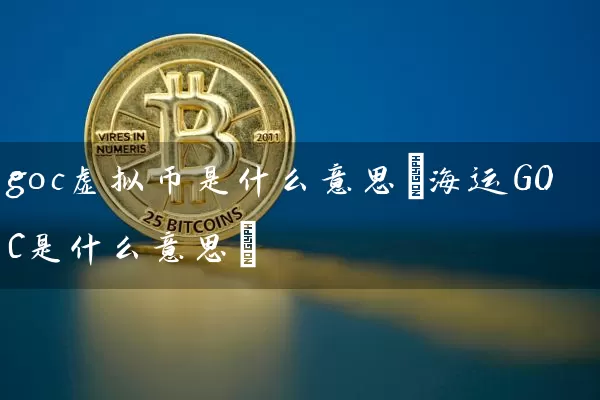 goc虚拟币是什么意思(海运GOC是什么意思)