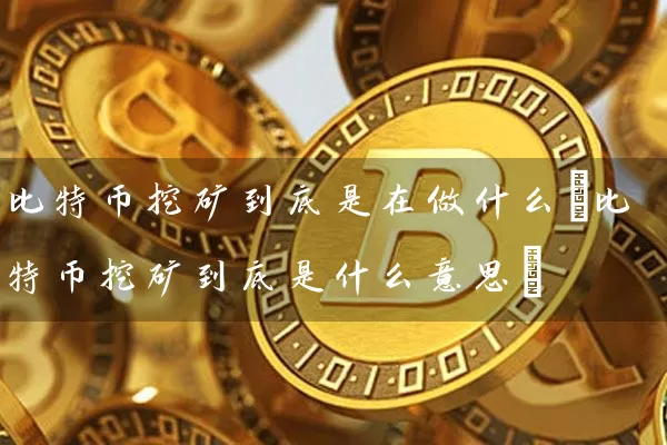 比特币挖矿到底是在做什么(比特币挖矿到底是什么意思)
