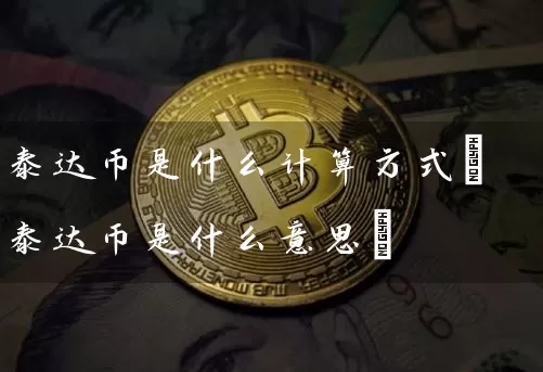 泰达币是什么计算方式(泰达币是什么意思)