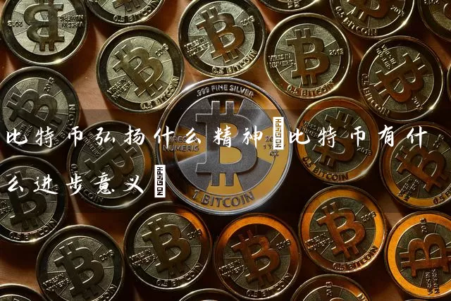 比特币弘扬什么精神(比特币有什么进步意义)