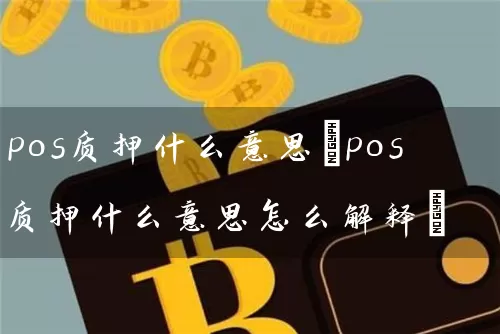 pos质押什么意思(pos质押什么意思怎么解释)
