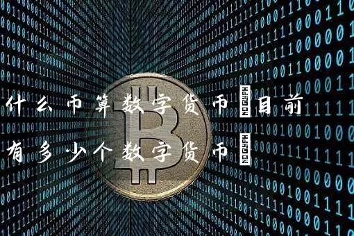 什么币算数字货币(目前有多少个数字货币)