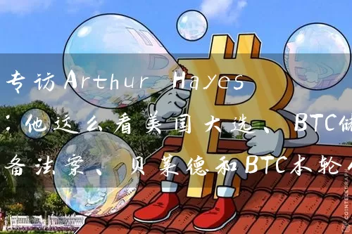 专访Arthur Hayes：他这么看美国大选、BTC储备法案、贝莱德和BTC本轮价格