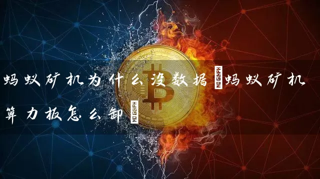 蚂蚁矿机为什么没数据(蚂蚁矿机算力板怎么卸)