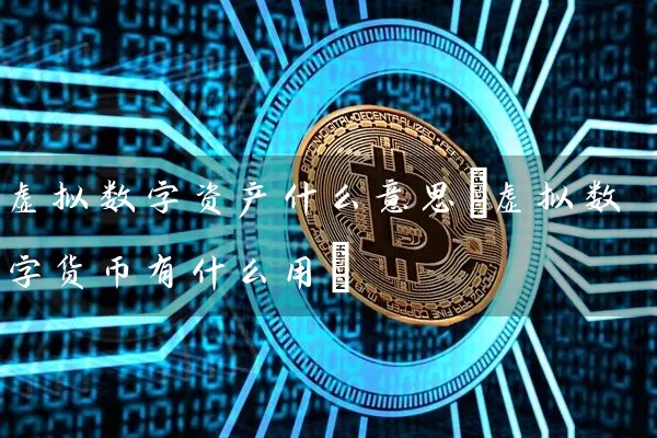 虚拟数字资产什么意思(虚拟数字货币有什么用)
