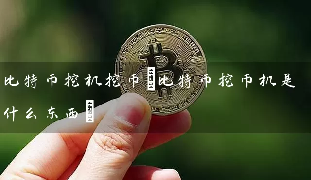 比特币挖机挖币(比特币挖币机是什么东西)