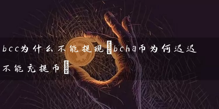 bcc为什么不能提现(bcha币为何迟迟不能充提币)